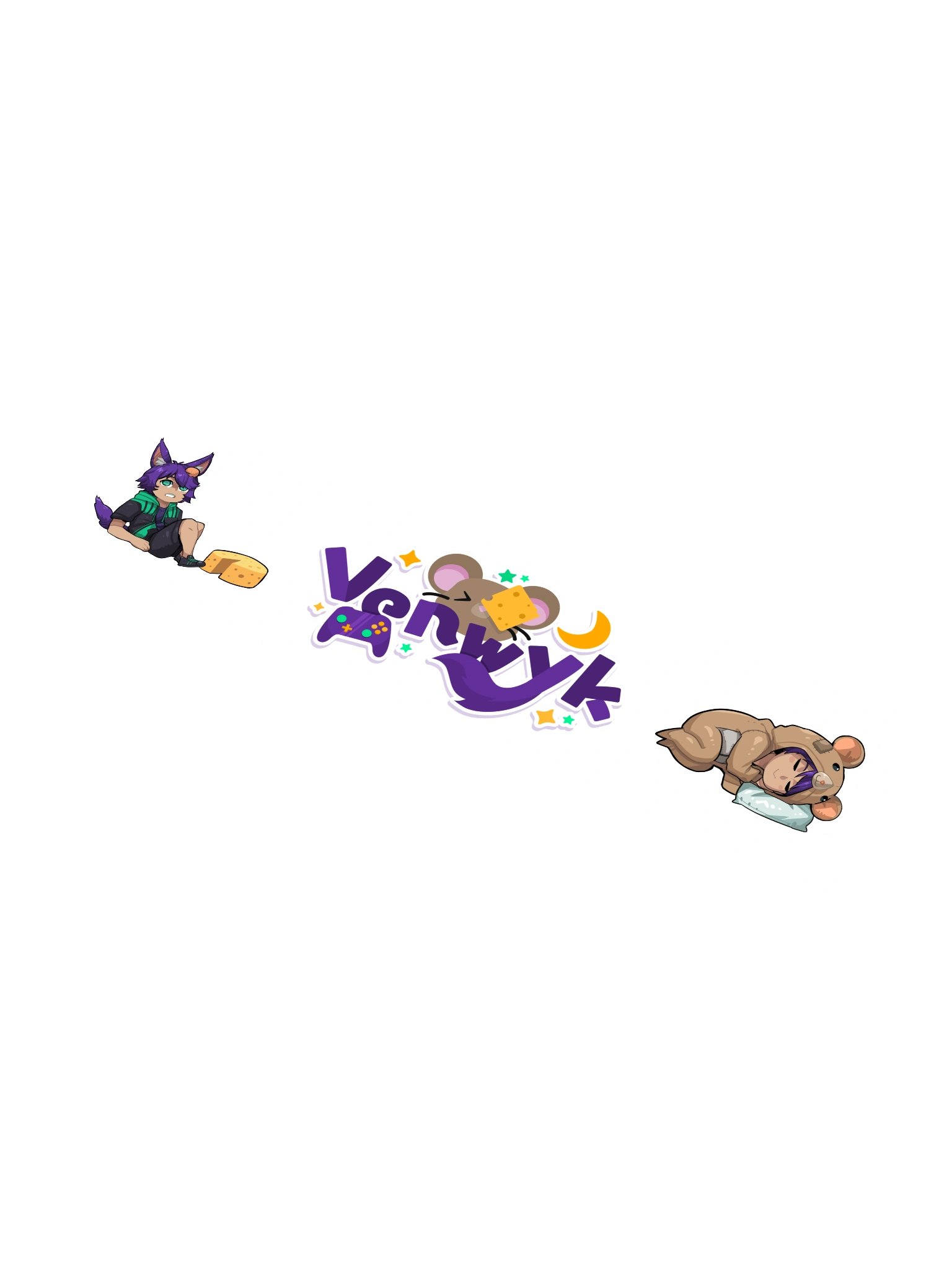 Venwyk Logo & Chibi Sticker Set product image (1)
