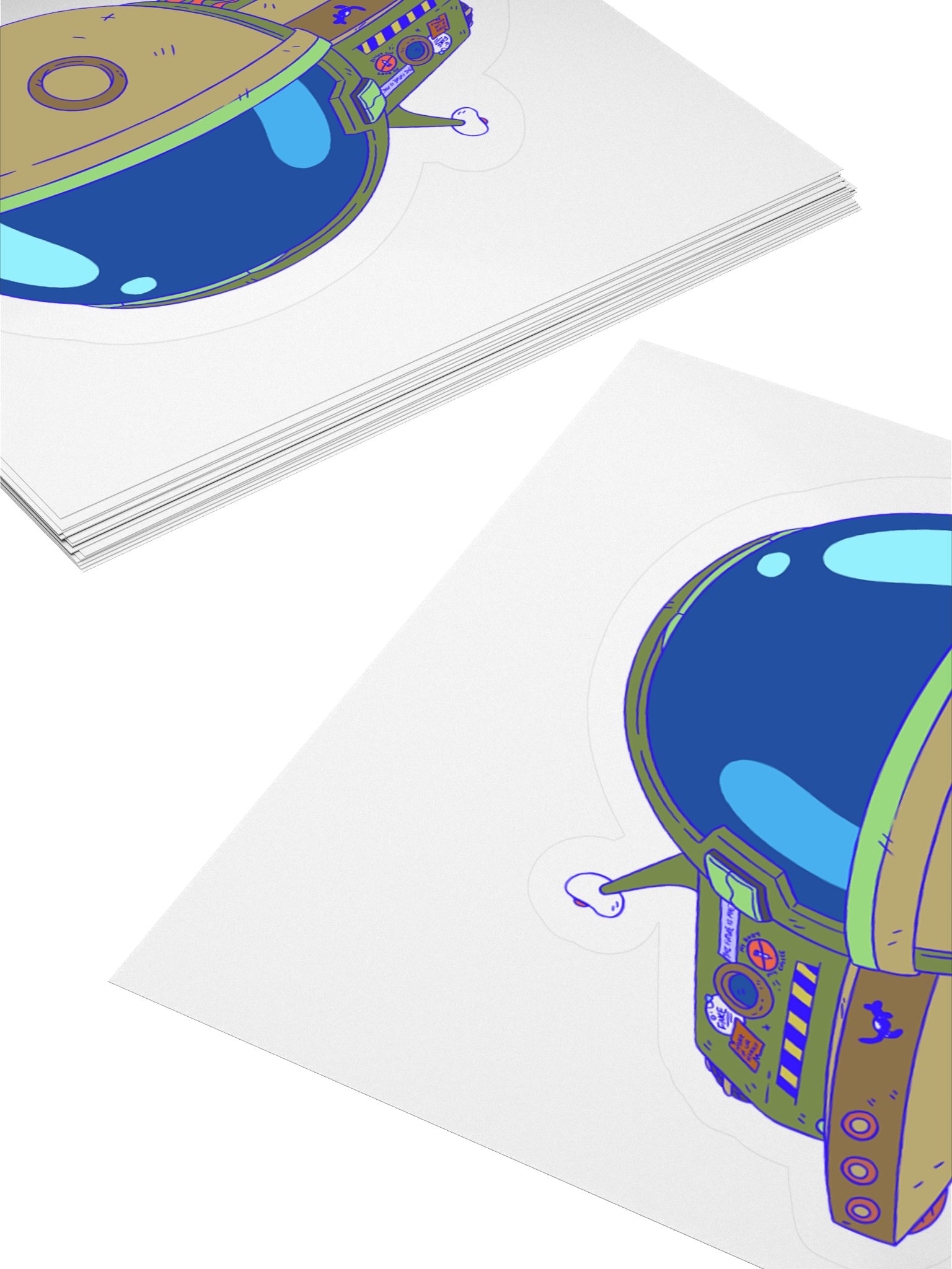 Problematic Spaceship Sticker product image (4)