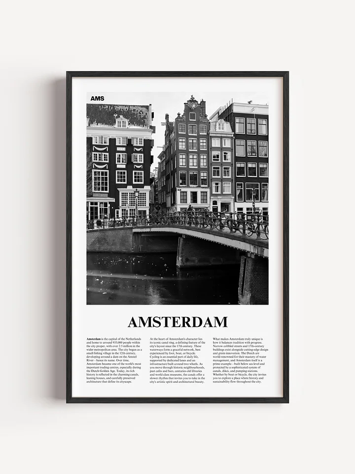 Amsterdam 03 Newspaper Poster | Framed product image (1)