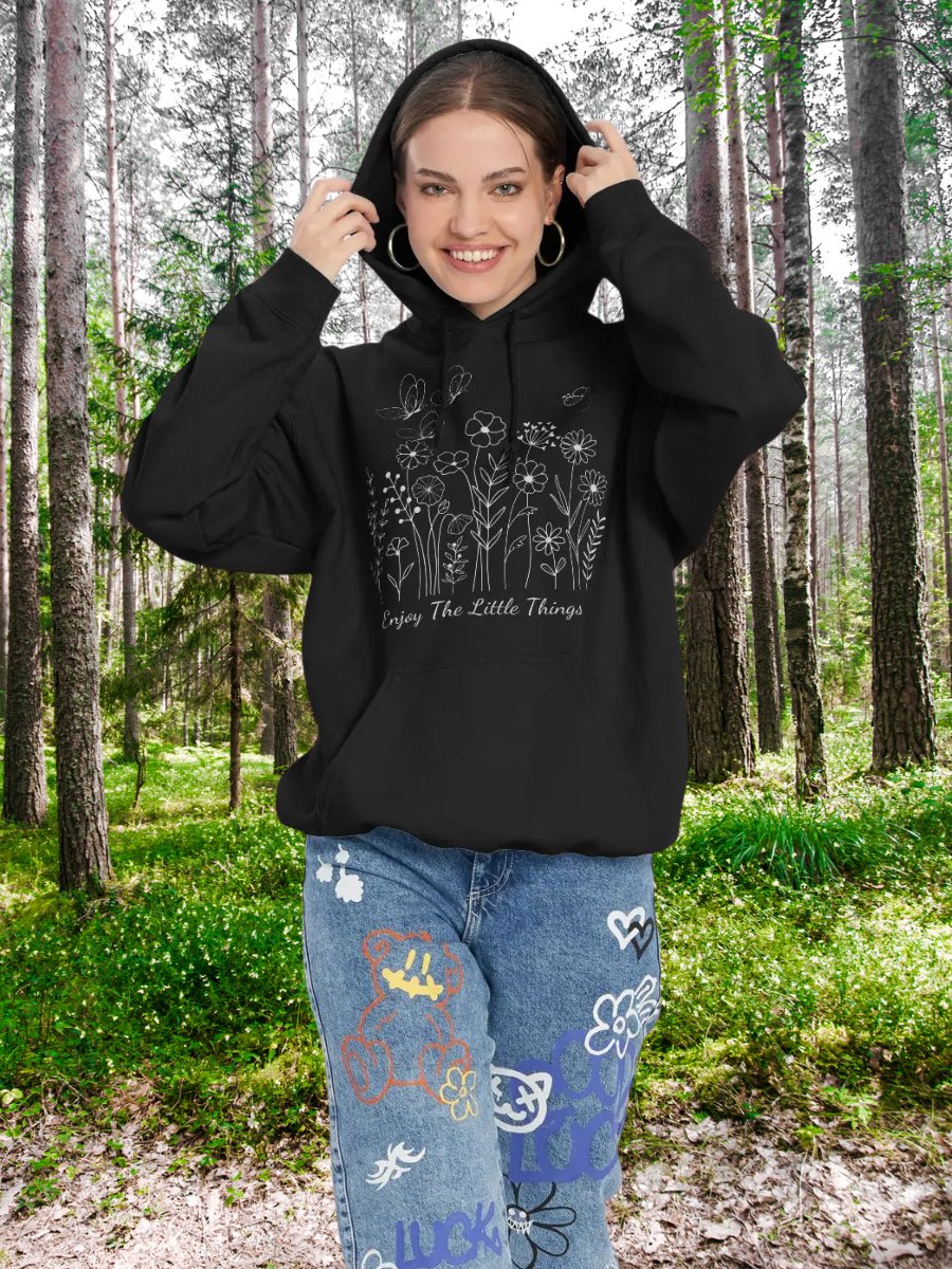 Enjoy The Little Things Floral Classic Hoodie product image (4)