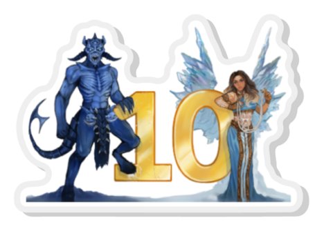 10th Anniversary Acrylic Pin product image (1)