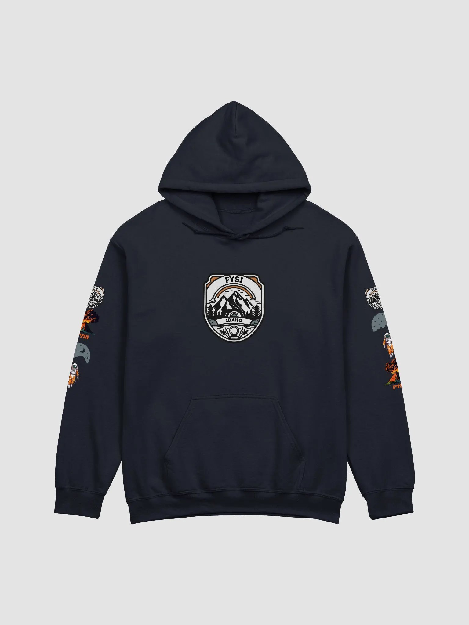 Craters of the Moon Unisex classic cotton hooded sweatshirt product image (1)