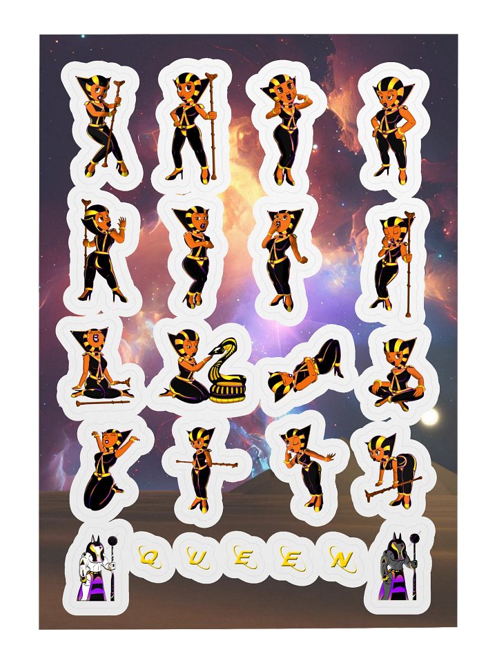 Queen Mood Stickers Sticker Sheet product image (1)
