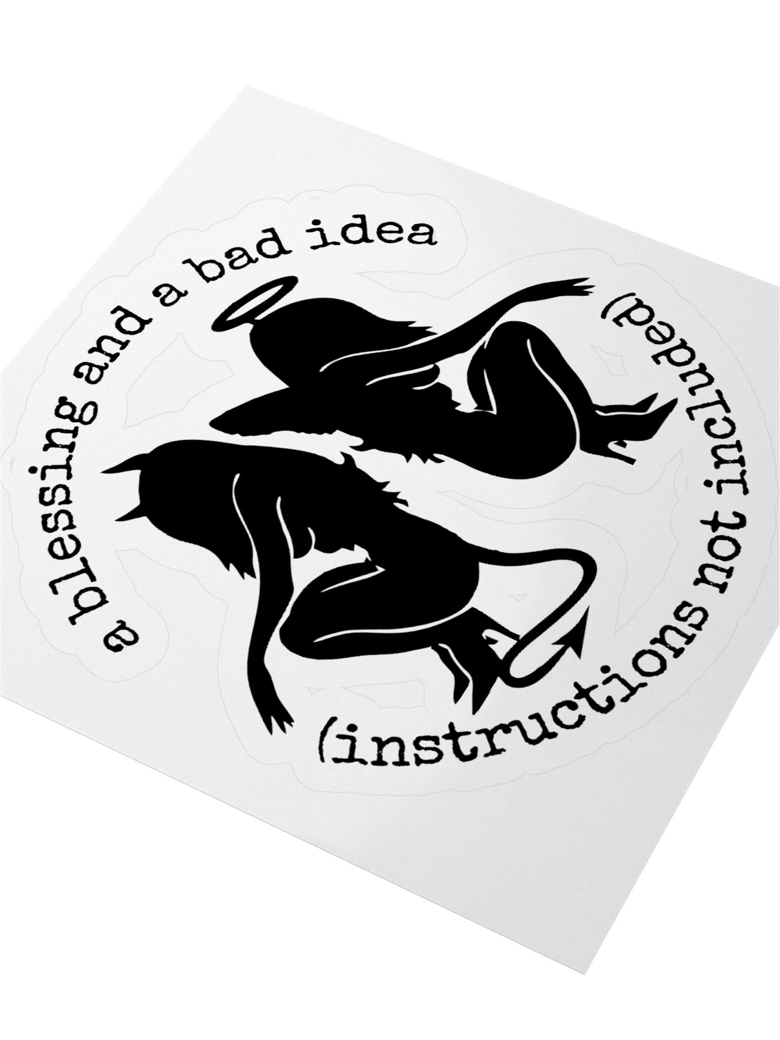 instructions not included Kiss Cut Sticker product image (9)