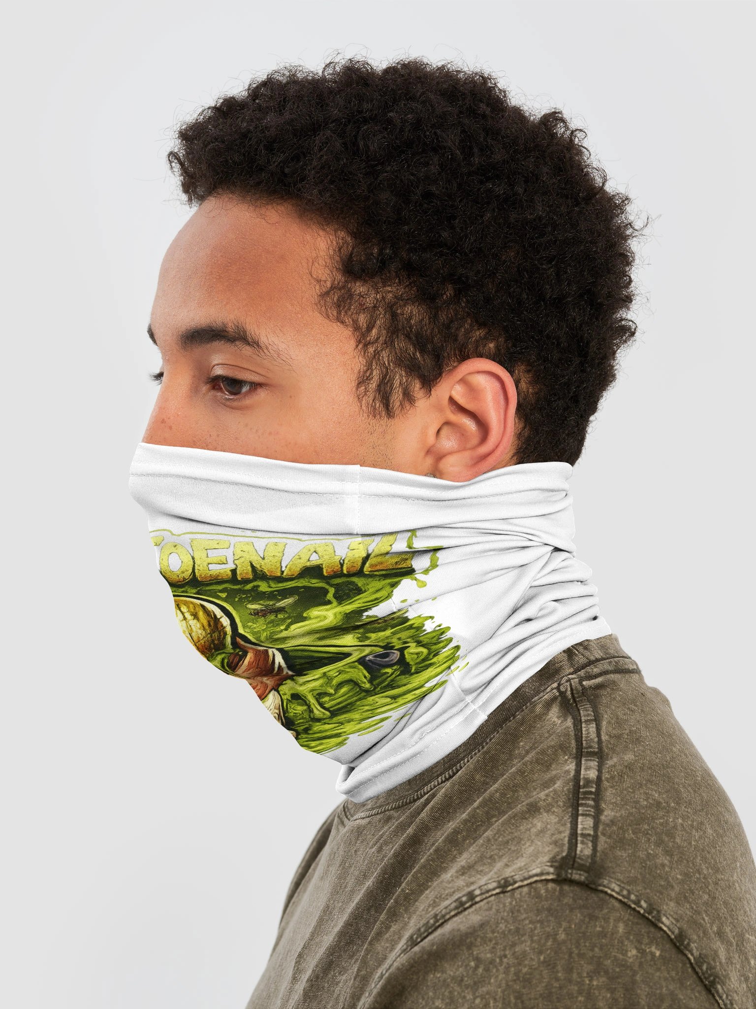 GnarlyToenail Slime Skull Neck Gaiter product image (3)