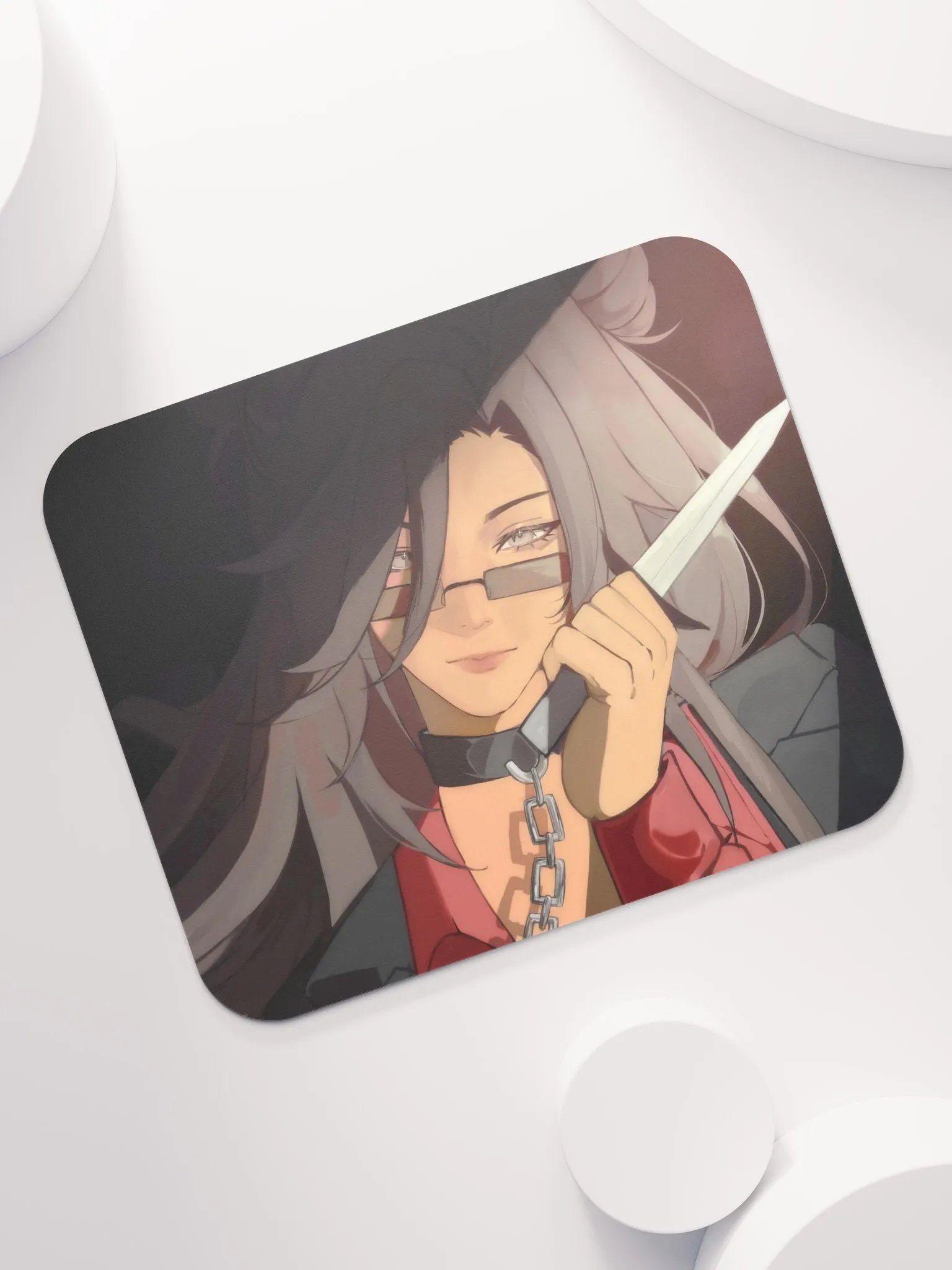 Gothic Anime Knife Mouse Pad product image (7)
