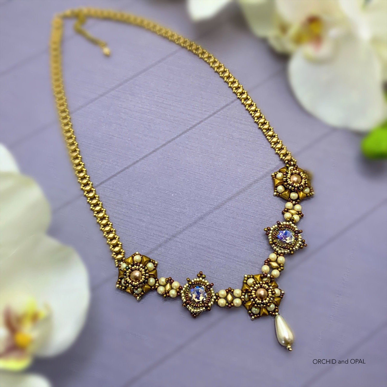 Digital Pattern - Renaissance Fair Vexolo and Crystal Necklace product image (5)