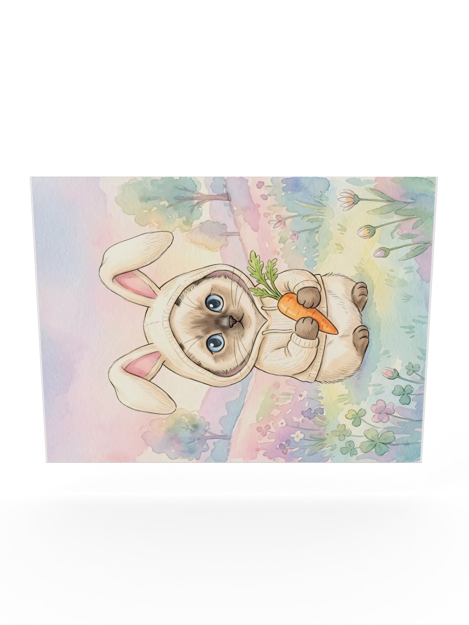 Bunny Hoodie Siamese Poster product image (24)