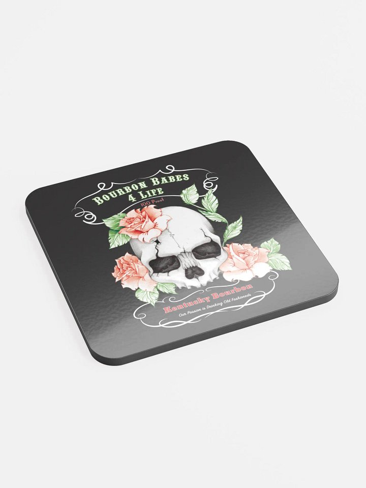 Bourbon Babes 4 Life Glossed Cork Coaster product image (2)