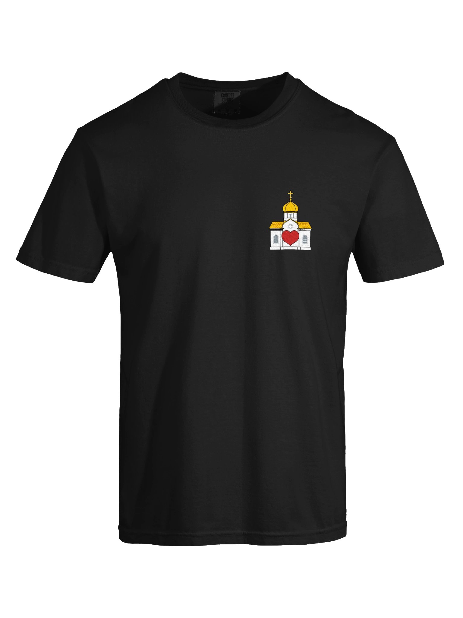 Orthodox Church Heart Embroidered Heavyweight Tee product image (9)