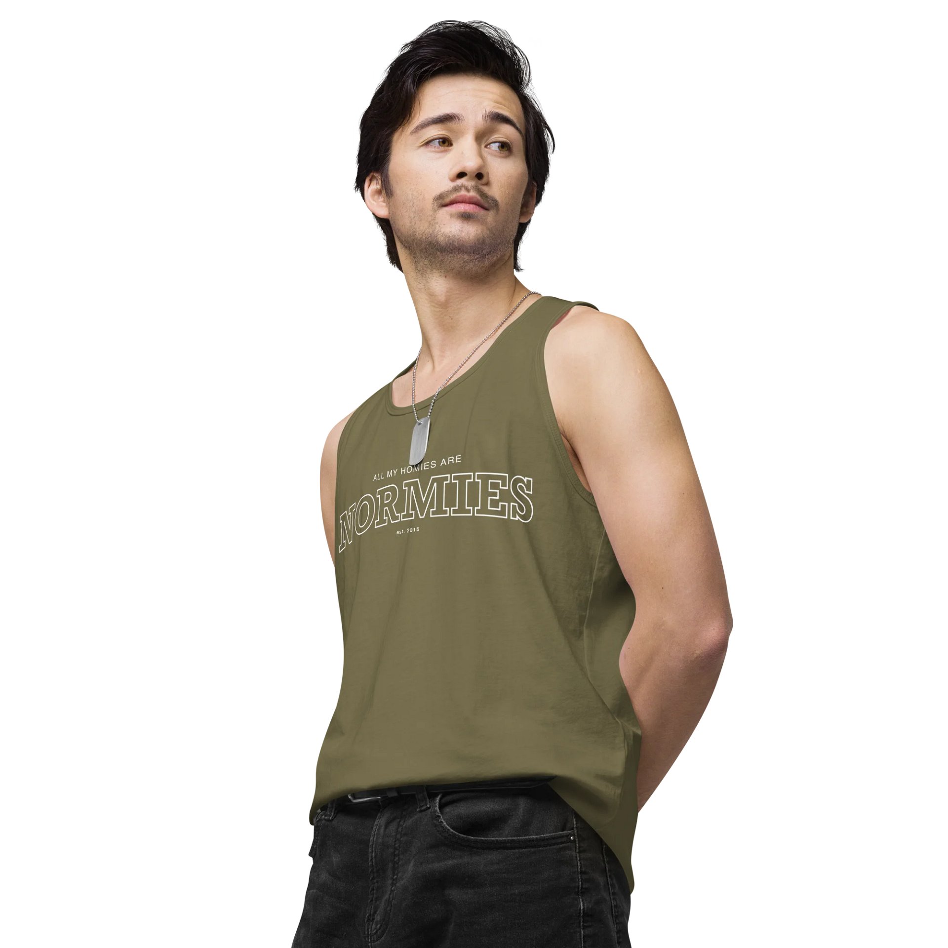 All My Homies Normies - College Tank Blue product image (11)