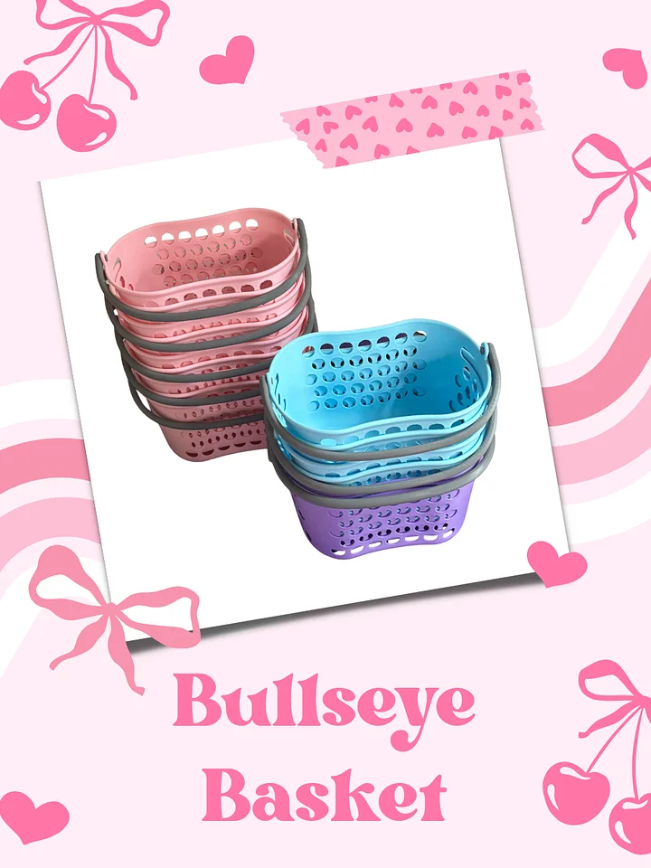 🎯 Bullseye Basket – Mini Storage Bins | Cute Shopping Organizer for Crafts, Snacks, Vanity & Gift Favors product image (1)