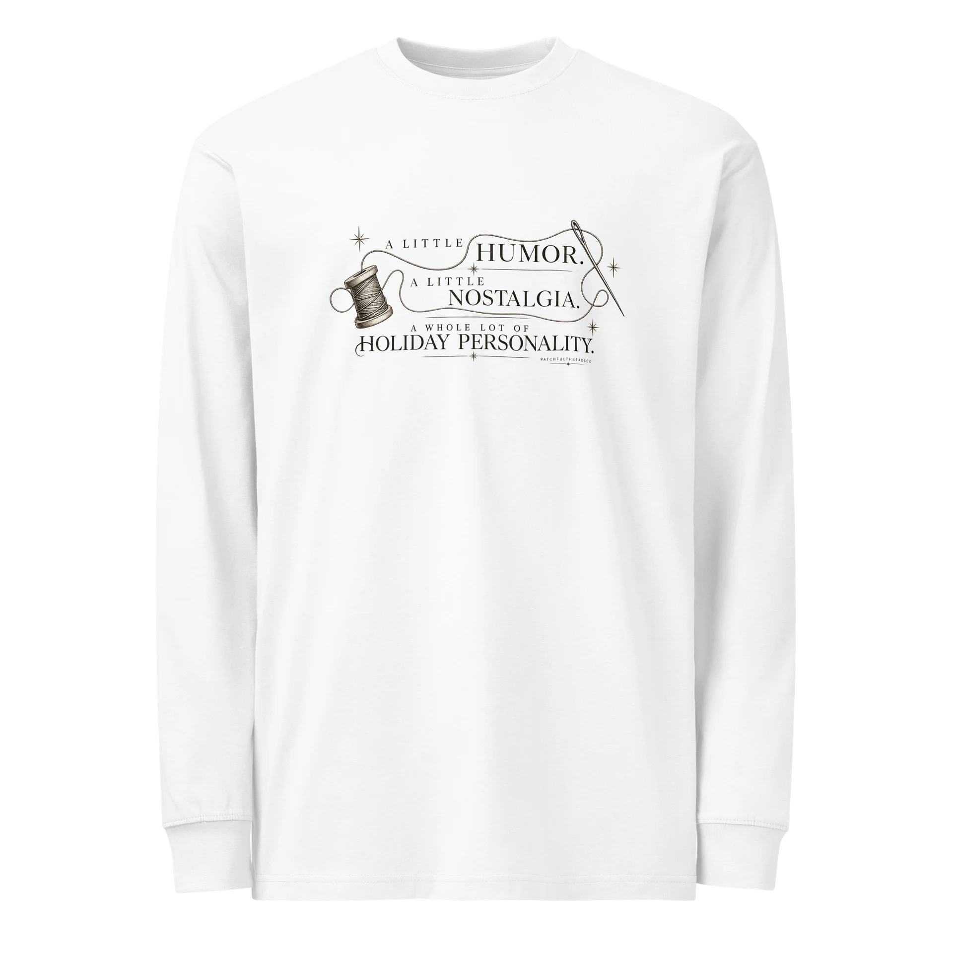 A Little Humor, A Little Nostalgia | Unisex Holiday Long-Sleeve Tee product image (13)