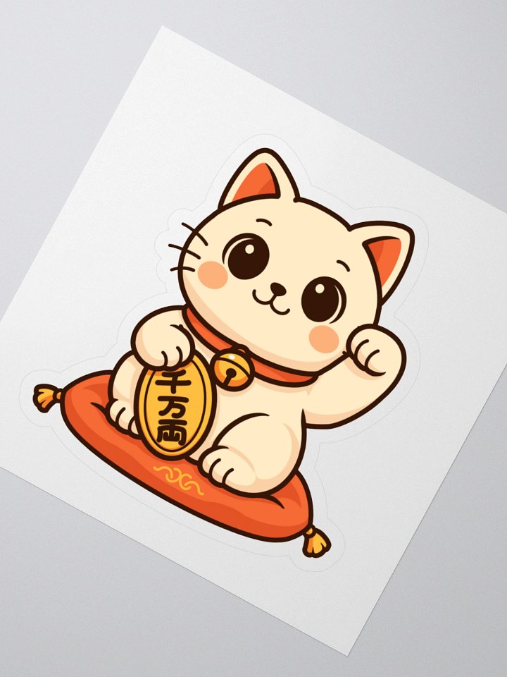 Fortune Cat Vinyl Stickers product image (2)