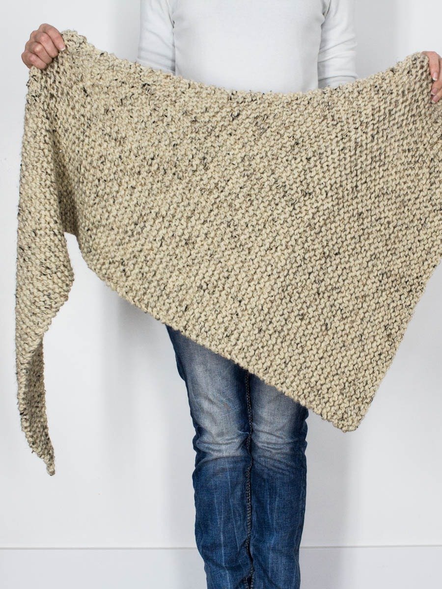 Asymmetrical Triangle Shawl - Cabin Fever product image (2)