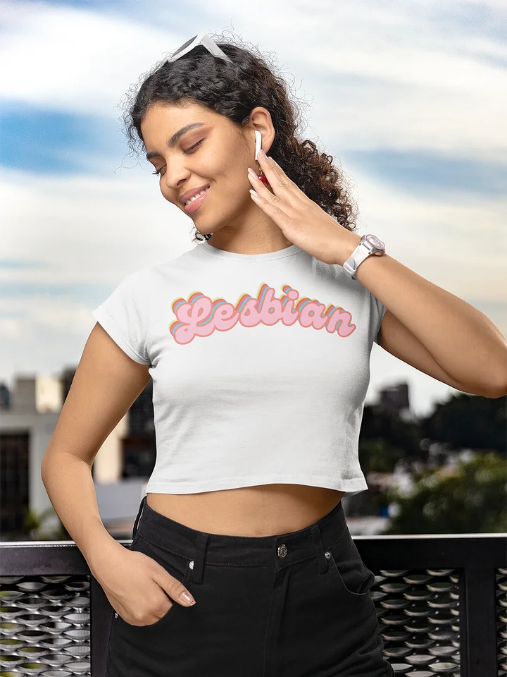 LGBTQIAP2S+ 2025, Curved Lesbian, Crop Top product image (1)