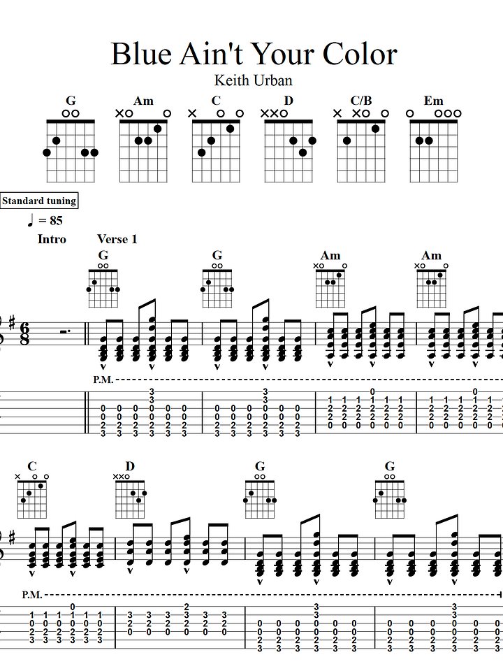 Blue Ain't Your Color, by Keith Urban product image (1)