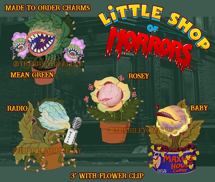 LITTLE SHOP OF HORRORS AUDREY II CHARMS product image (1)