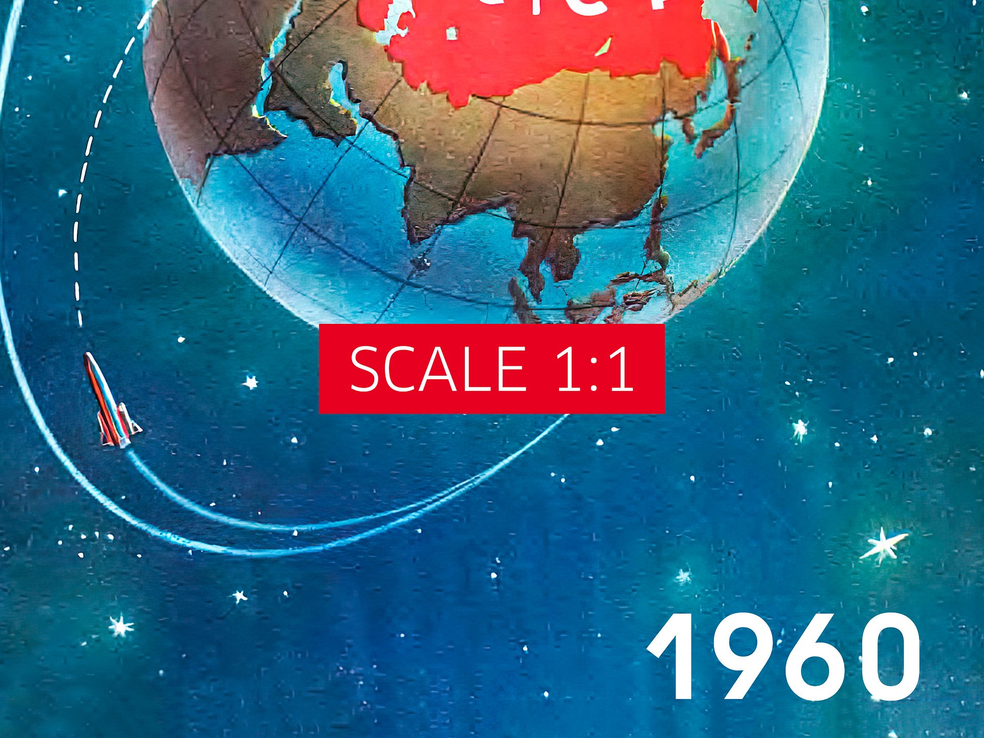 Soviet space, USSR 1960 — Soviet vintage space art poster, soviet retro poster product image (7)