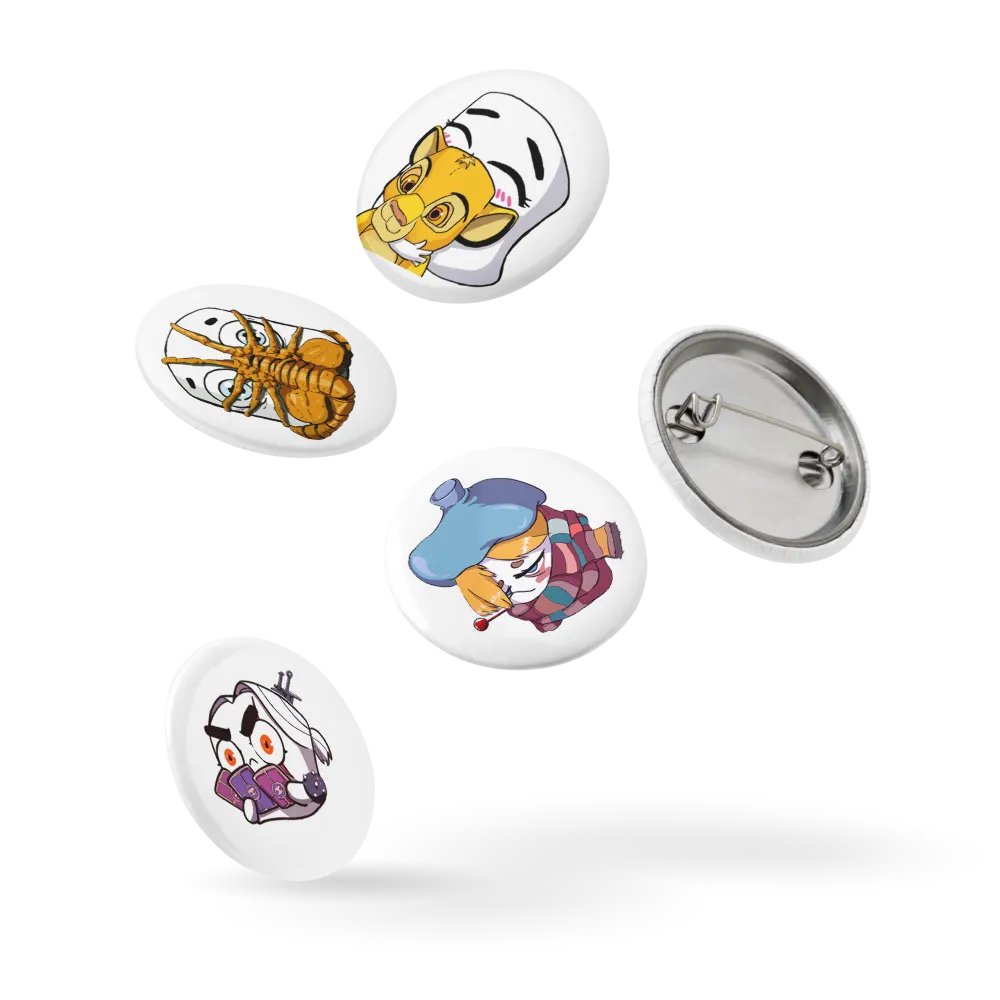 Tofu Emotes Pin Button Pack 1 product image (9)