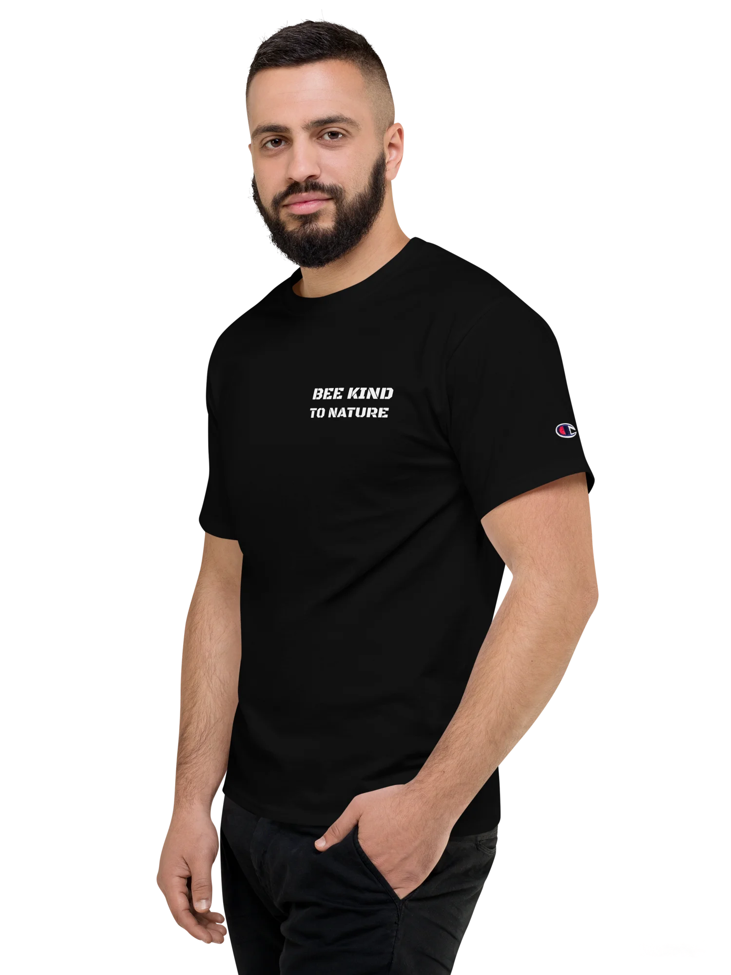 Bee Kind to Nature Men’s Champion T-Shirt product image (2)