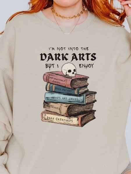 Dark Arts Lover Vintage Minimalist Cozy Fall Sweatshirt product image (10)