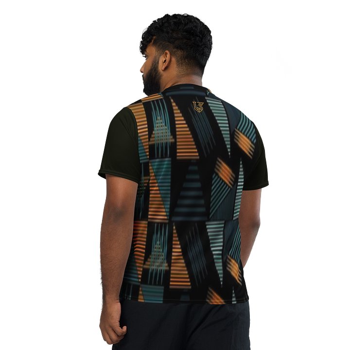 Lafate Designer Print Shirt Black Multicolor-don't quit product image (2)