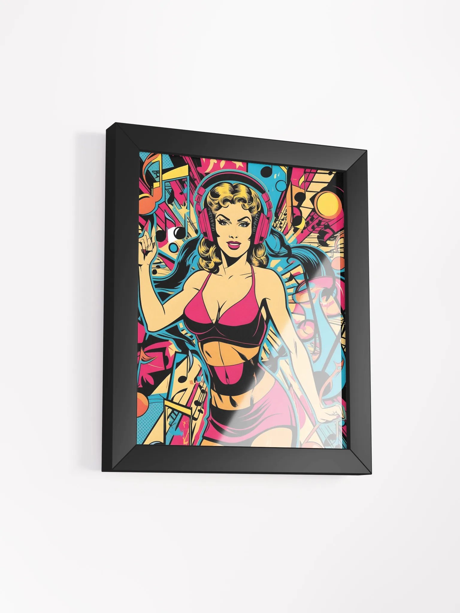 Vibrant Beats: Framed Pop-Art Poster product image (5)