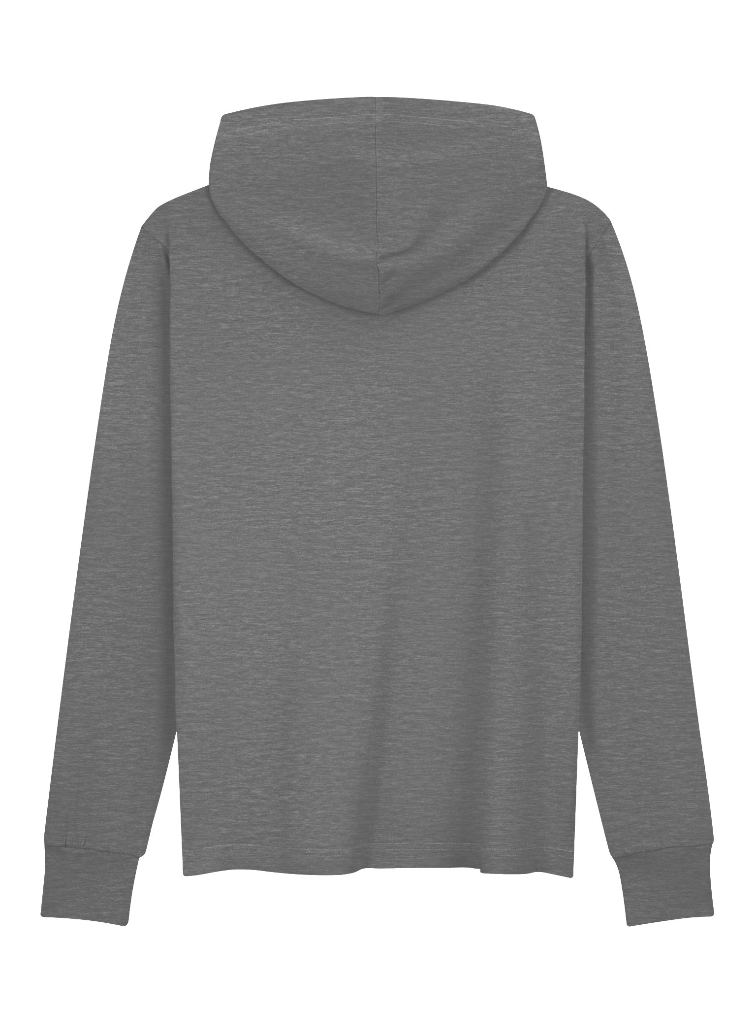 GREY Long Sleeve T-Shirt With Hoodie - A.J.DoubleU News Desert Adventure Logo product image (2)
