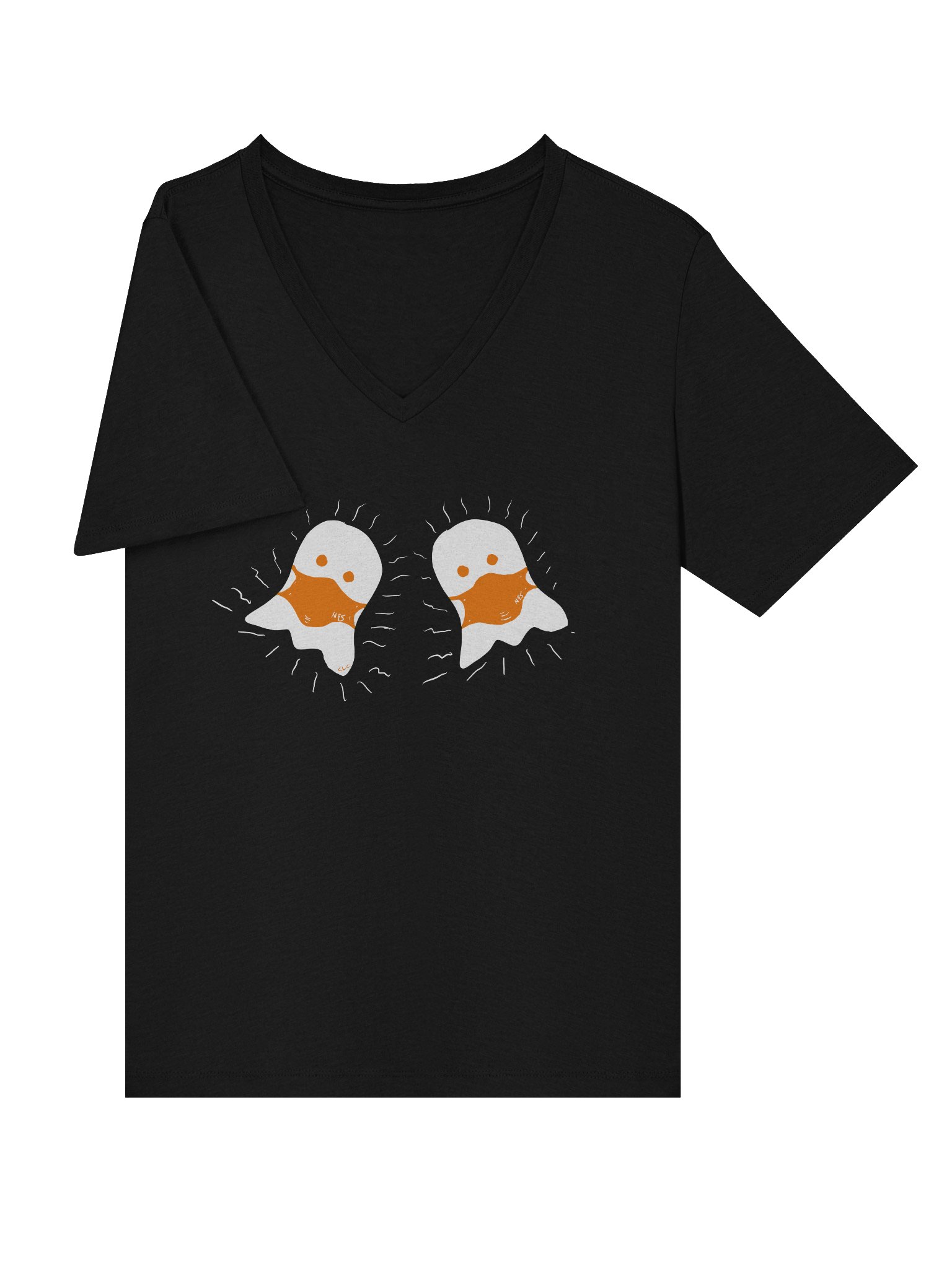 Boo! Masked duo v-neck tee product image (21)