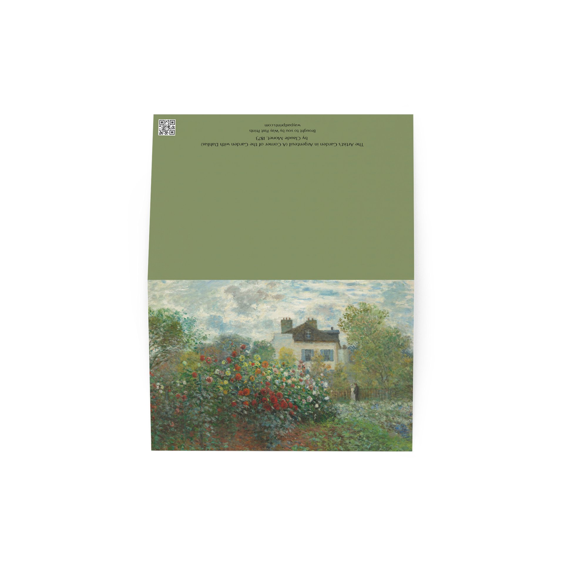 The Artist's Garden in Argenteuil (A Corner of the Garden with Dahlias) Greeting Card product image (3)