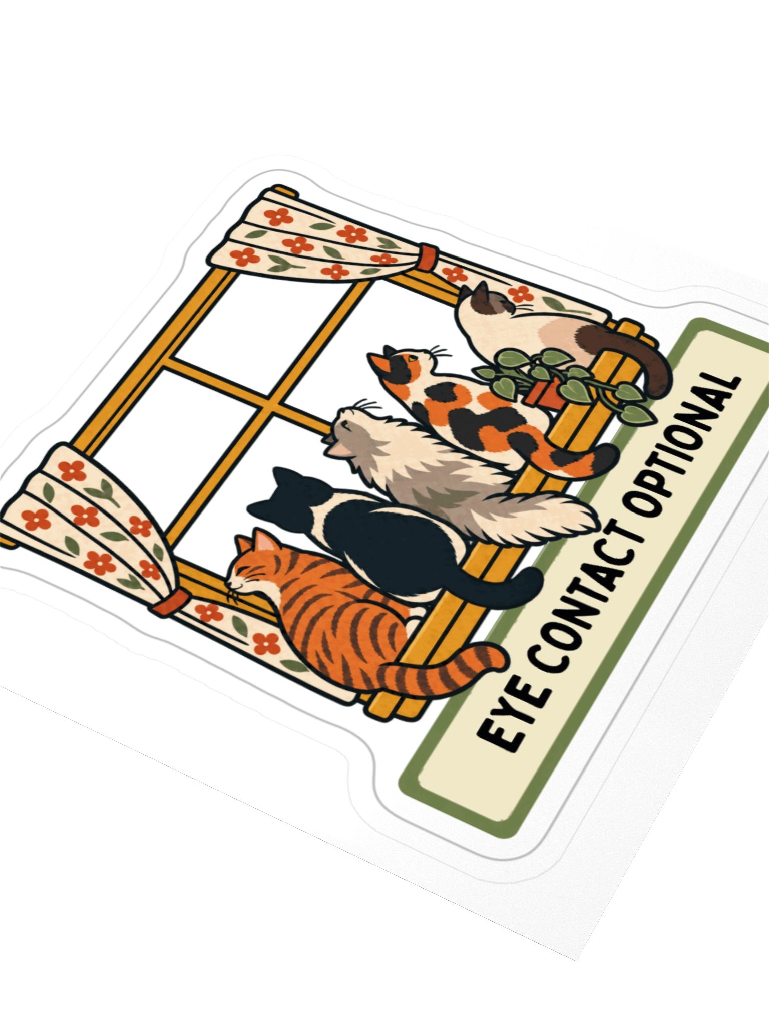 Eye Contact Optional - Sticker product image (3)