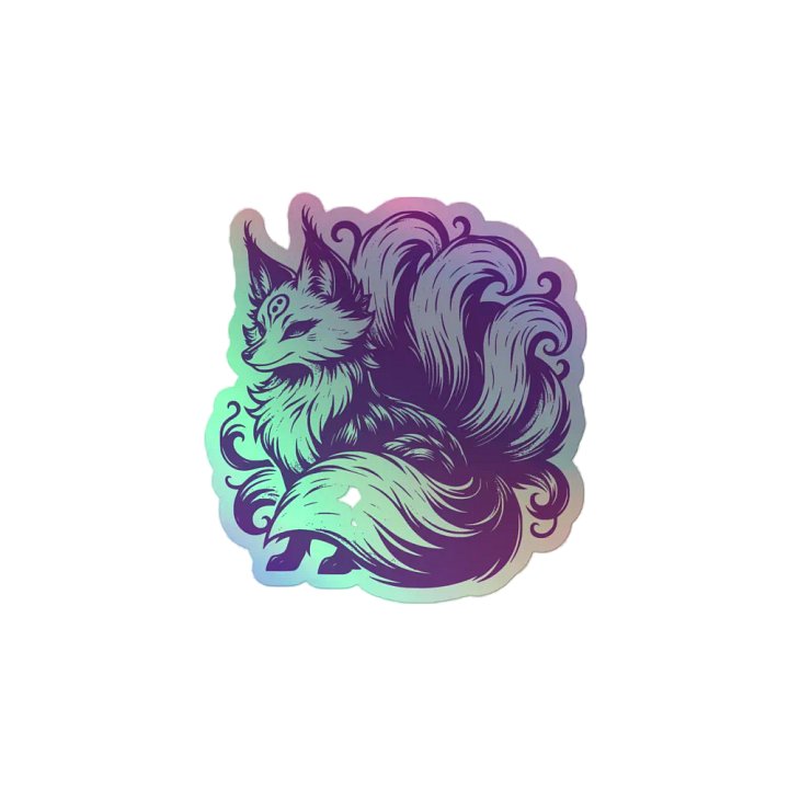 Mystical Fox Holographic Sticker Sheet product image (2)