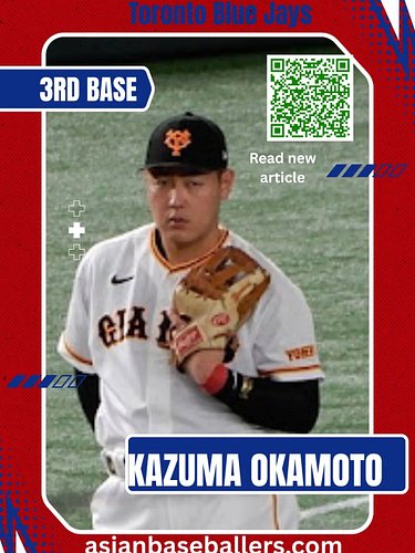 #kazumaokamoto #toronto #bluejays #mlb #baseball 

Kazuma Okamoto can shoulder an entire team, as he did with the Tokyo Giant...