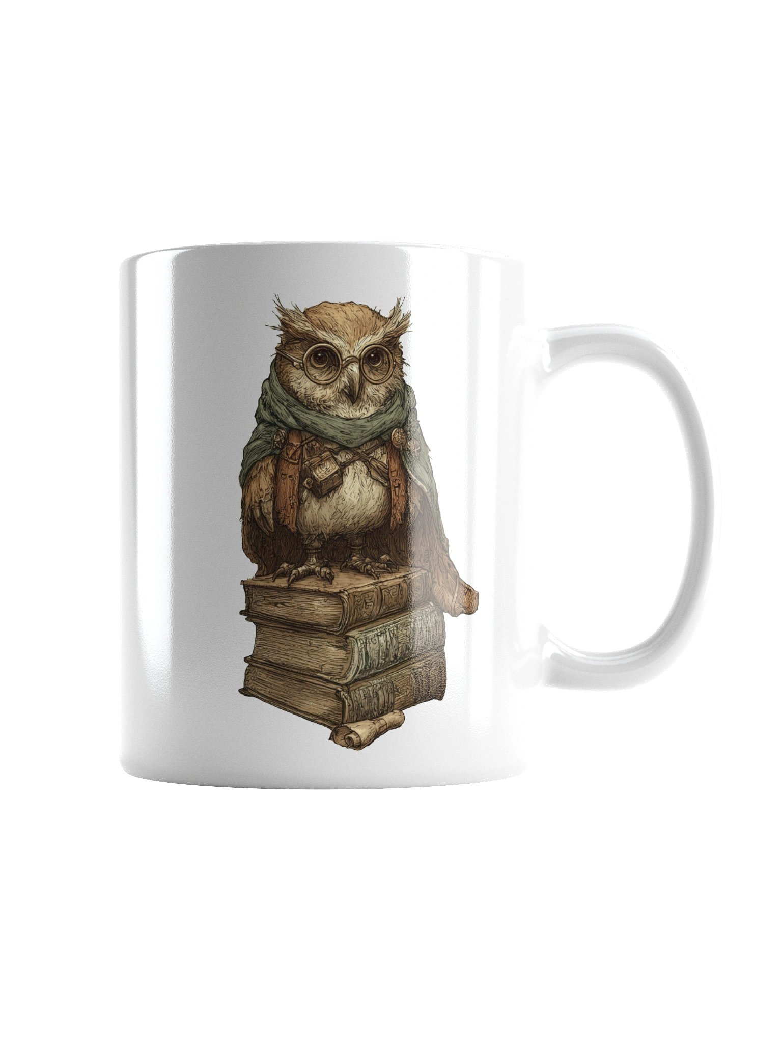 Archivist Owl Scholarly Mug product image (1)