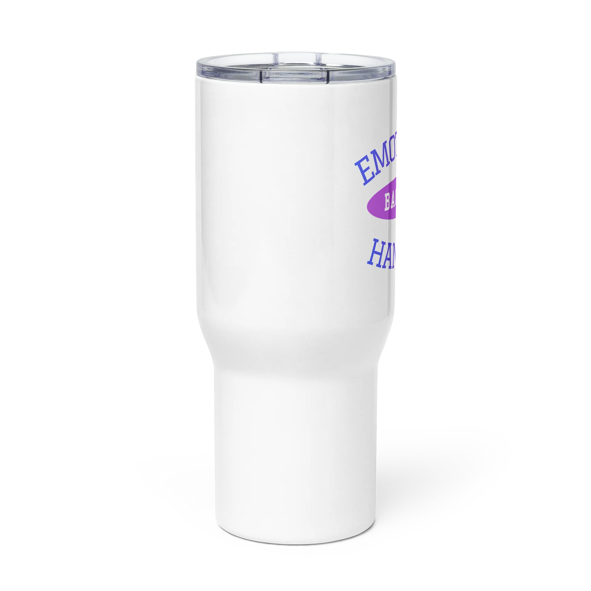 Emotional Baggage Handler Varsity Style 25 oz or 40oz Tumbler-Blue, Lavender, Pink and White product image (2)