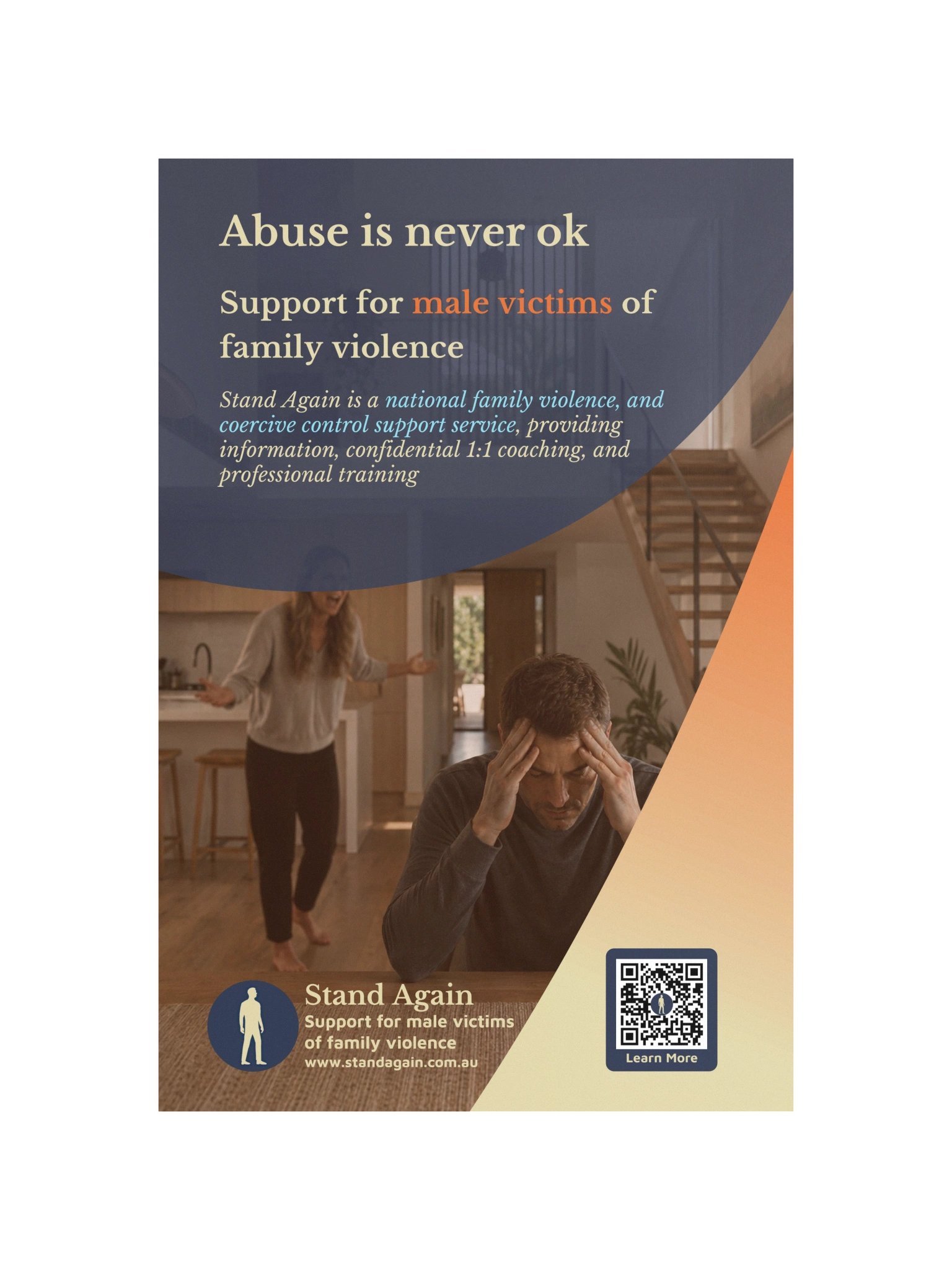 Poster H: "Abuse is never ok" product image (4)