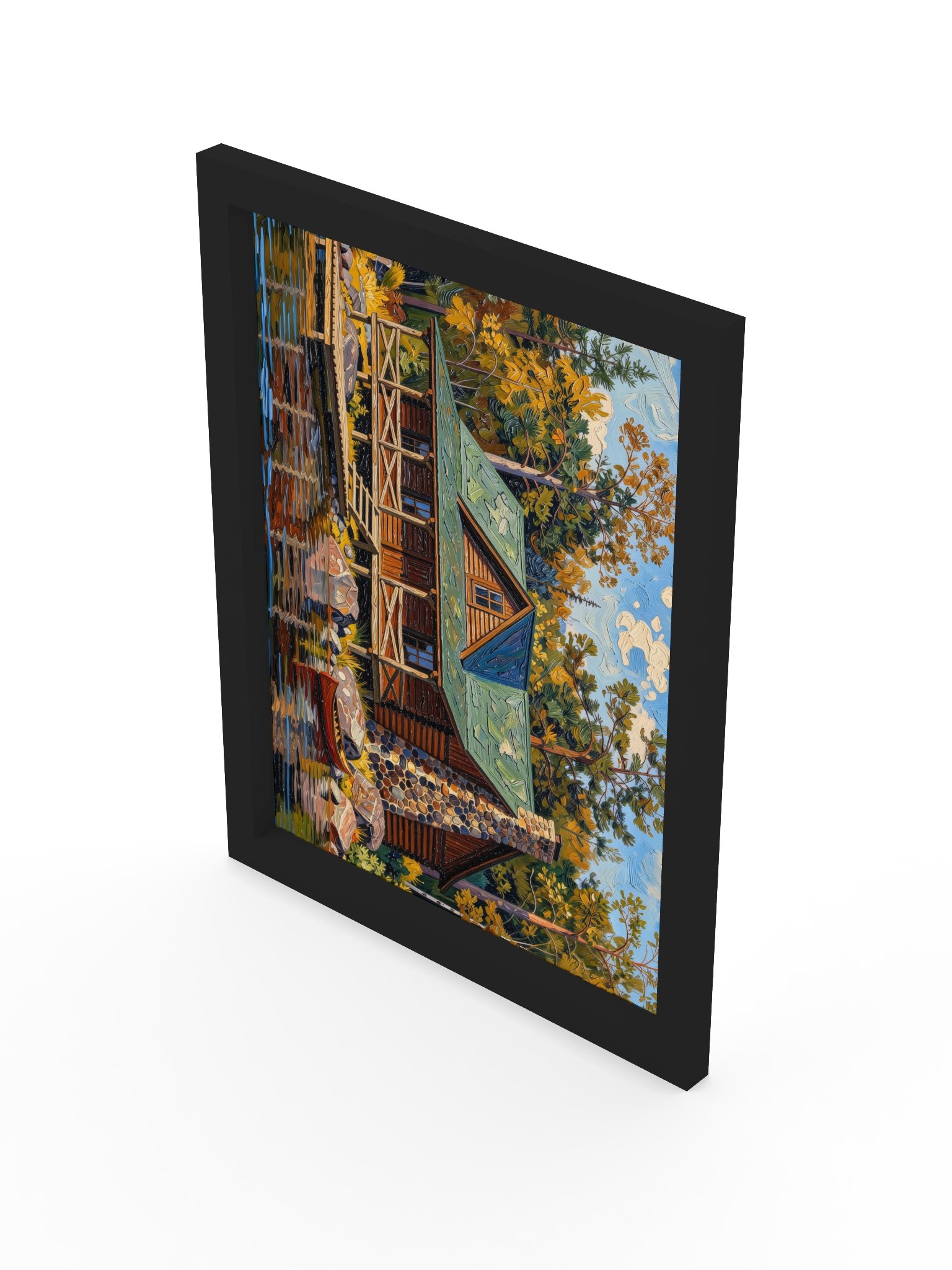Great Camp on the Lake Framed Print product image (20)