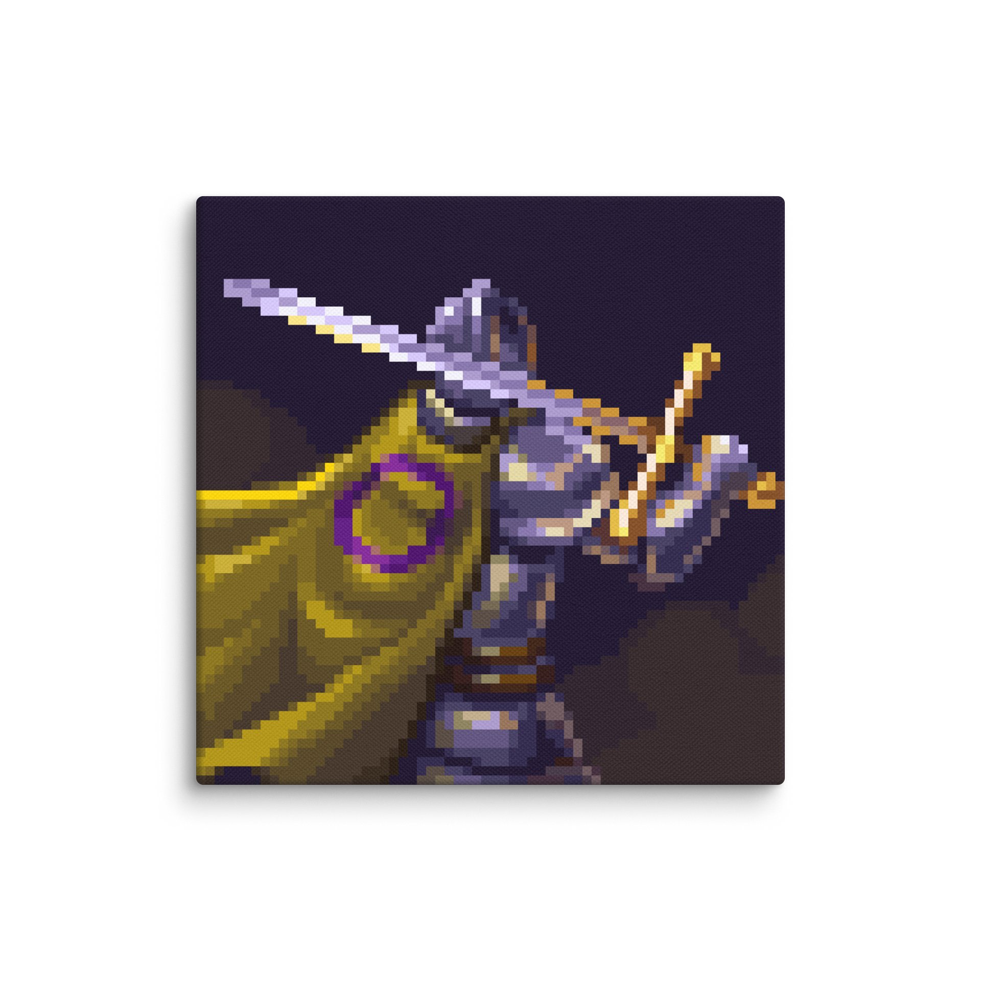 Intersex Knight Pixel Art Canvas Print product image (1)