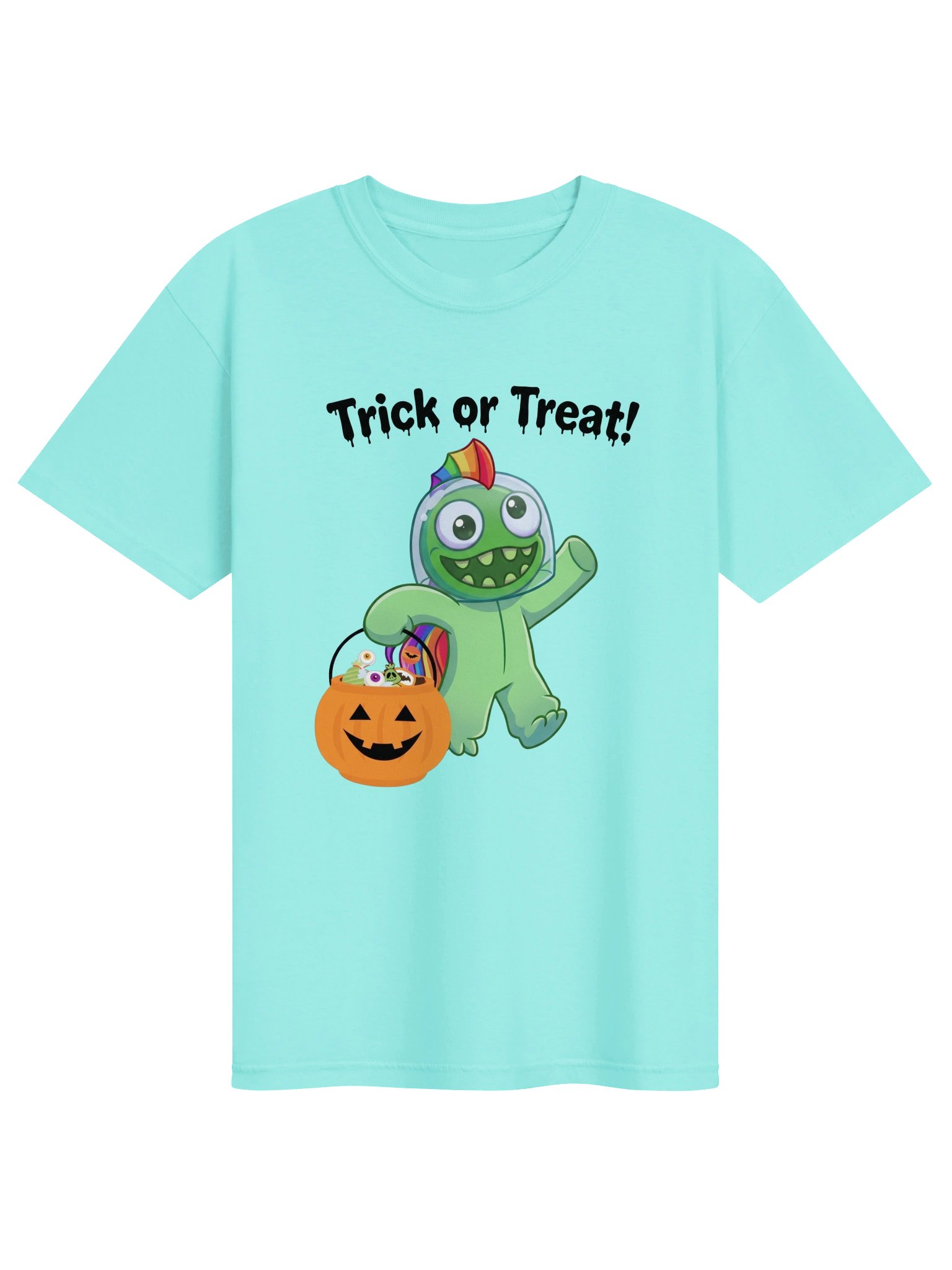 Green Girl Trick or Treat Halloween Tee product image (81)