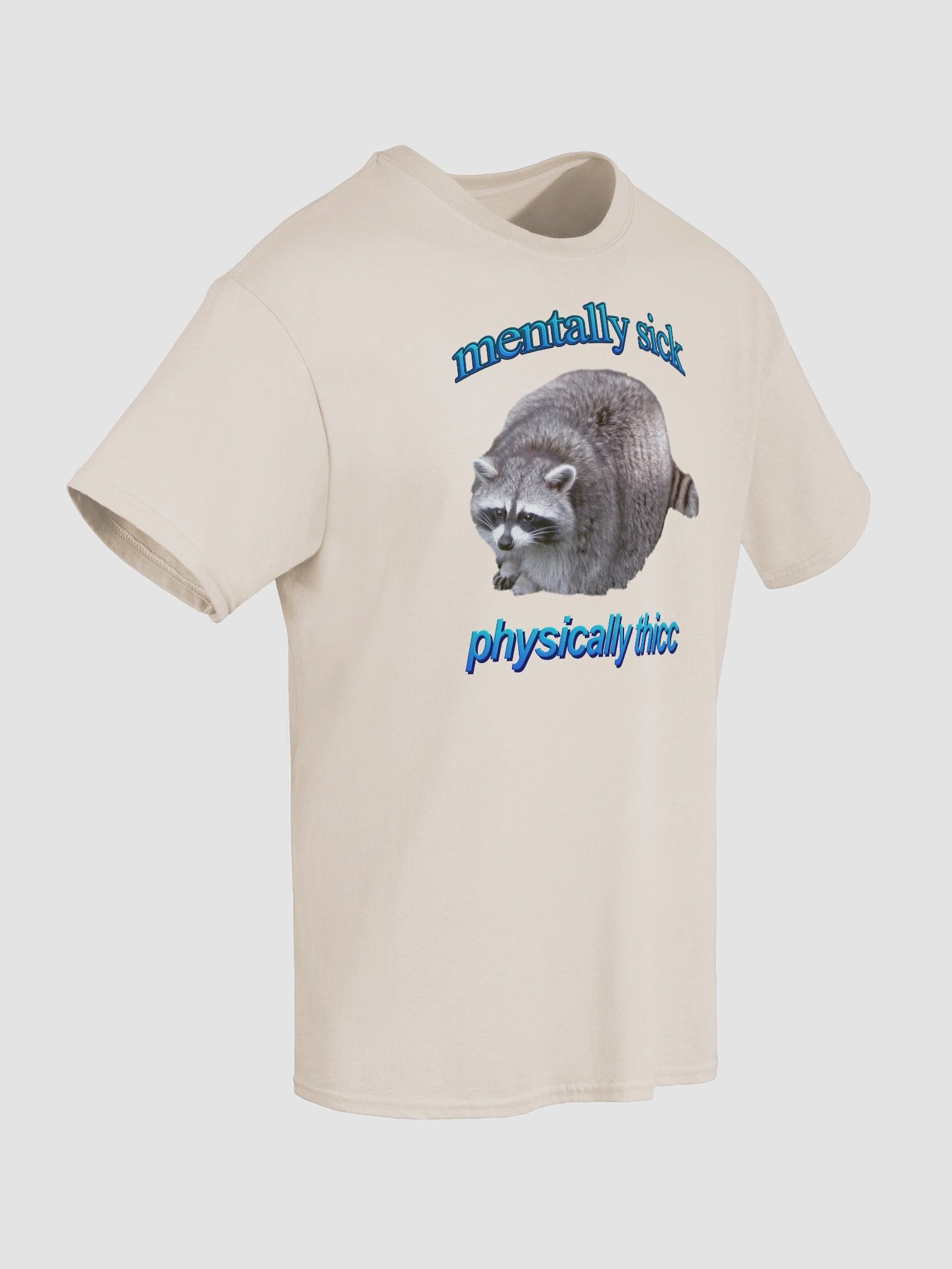 Mentally Sick Physically Thicc Raccoon T-shirt product image (86)