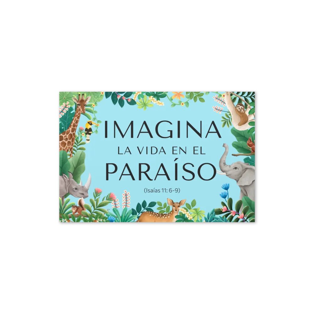 'Imagina la Vida en el Paraíso' Greeting Card product image (2)