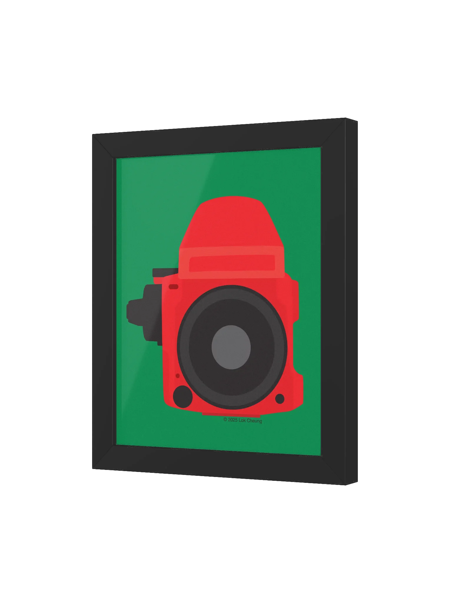 M 645 Red on Green - Framed Poster product image (3)