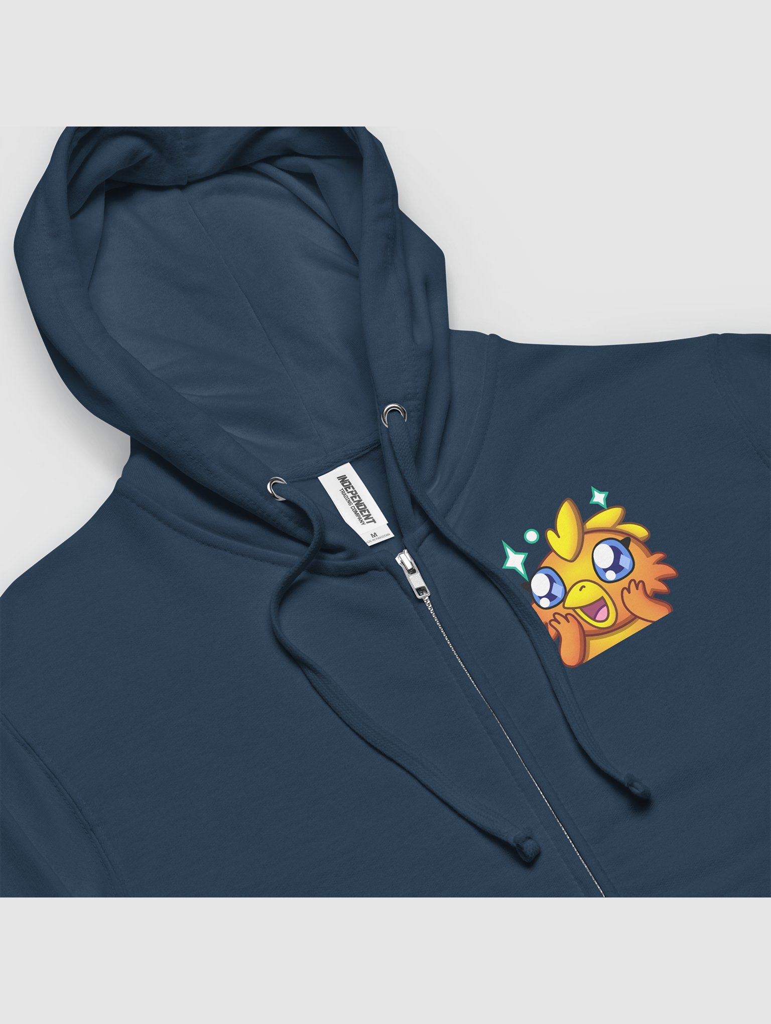 Unisex Cute Phoenix Fleece Zip Up Hoodie product image (2)