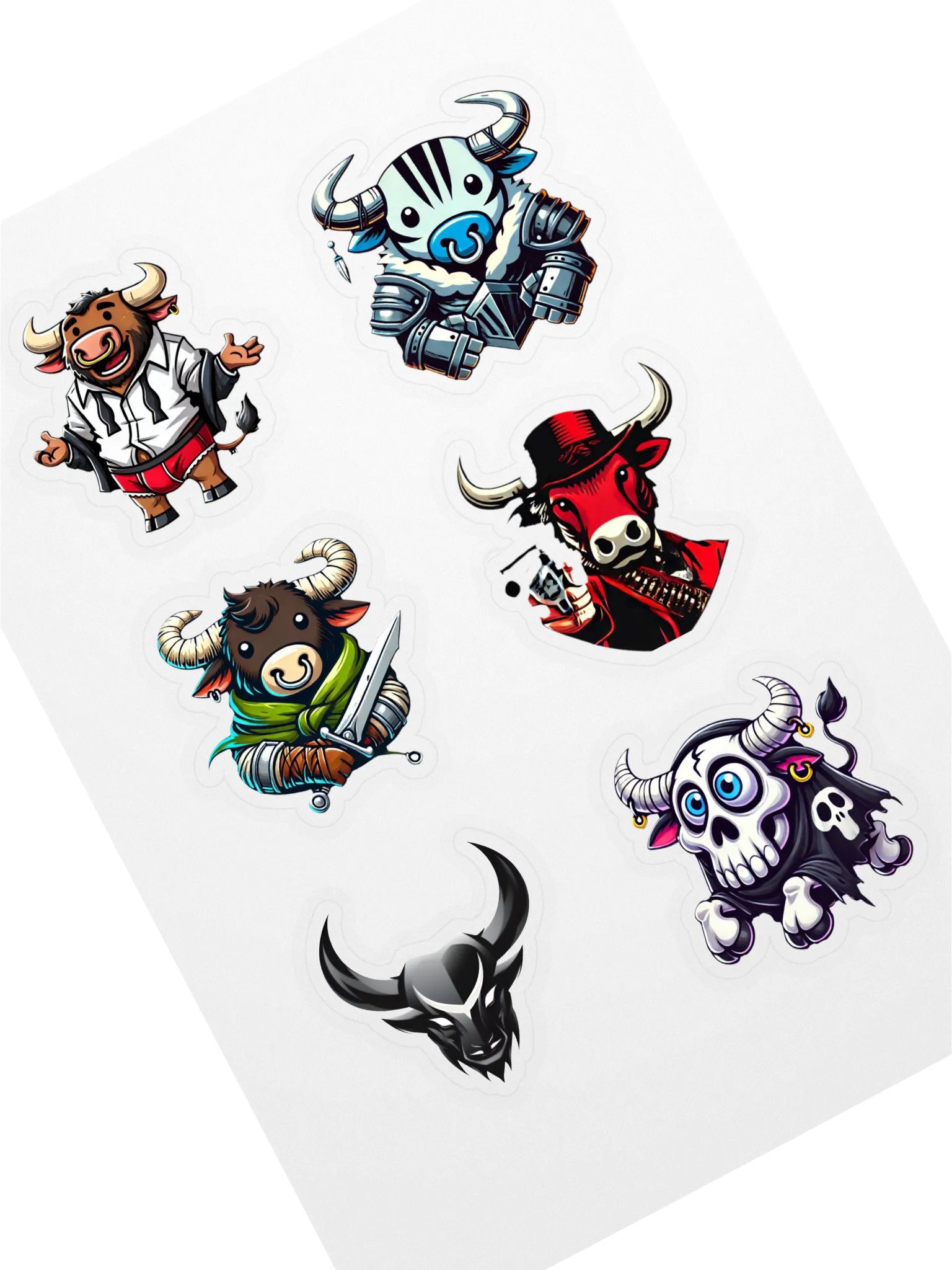 Bull Emote Sticker Pack product image (1)
