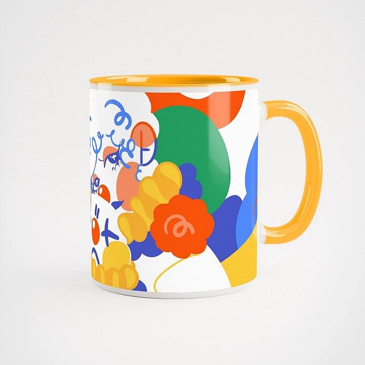 Colorful Clown face card product image (2)