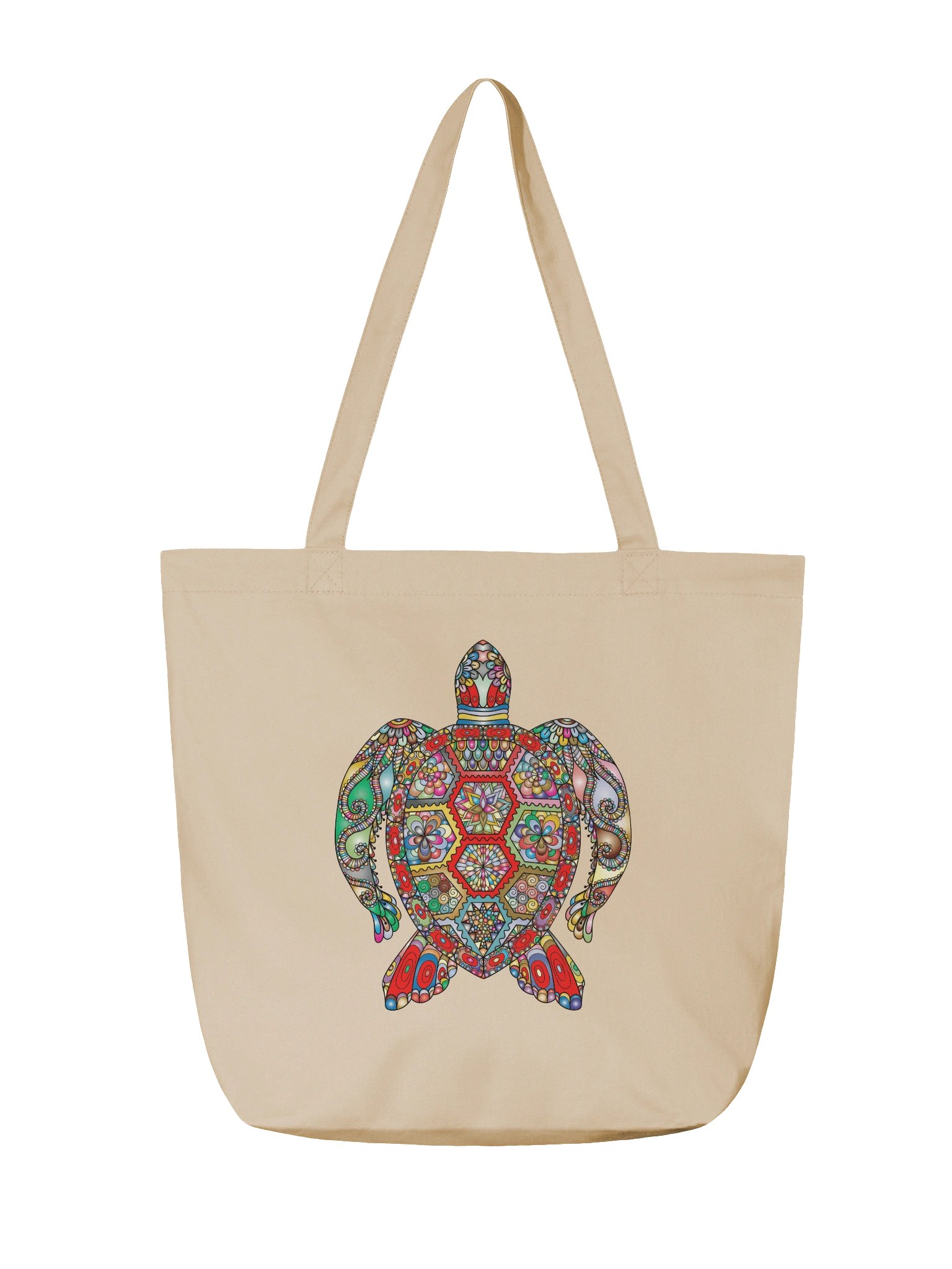 Geometric Turtle Eco-Friendly Tote Bag product image (2)
