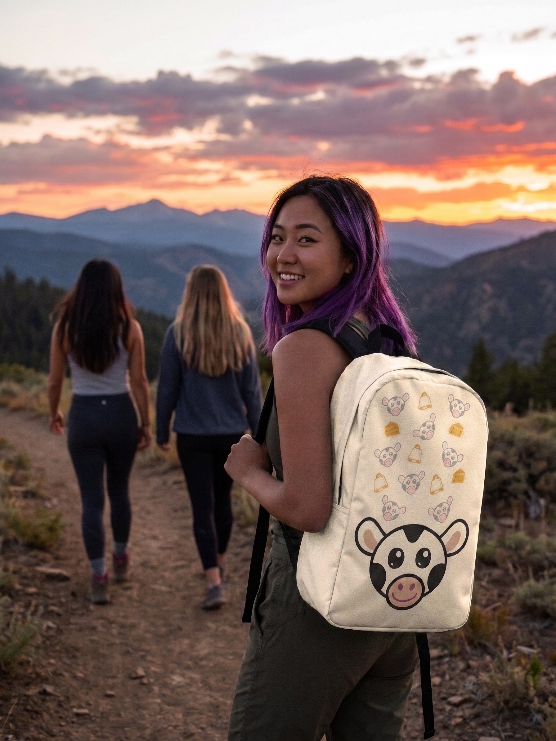 Calfee Super Friendly Cow back pack product image (3)