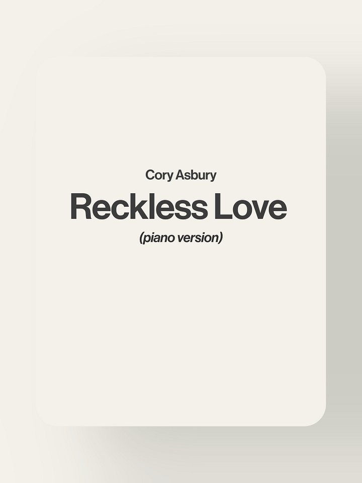 Reckless Love - Cory Asbury product image (1)