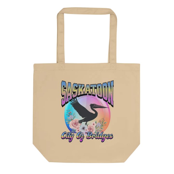 Saskatoon Pelican City of Bridges Tote Bag product image (1)